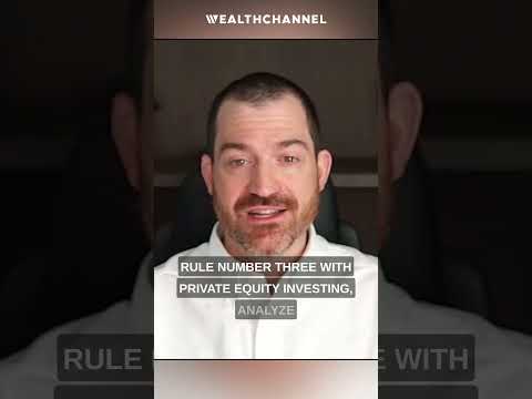 3 RULES For Private Equity Investing [Video]