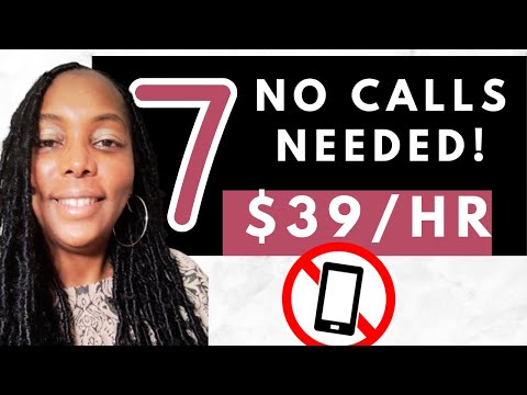 7 No Talking Work from Home Jobs 2024| Earn $39/hr [Video]