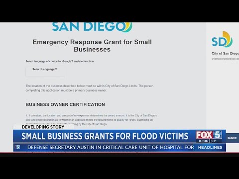 Small Business Grants For Flood Victims [Video]