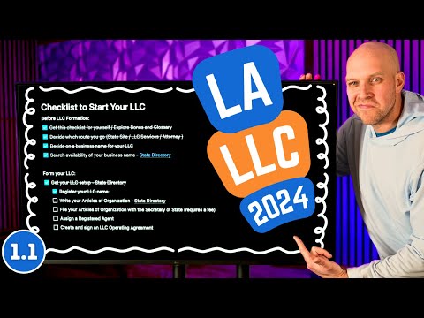 How to Start an LLC in Louisiana in 2024 (Free Checklist) [Video]