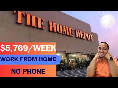 THE HOME DEPOT WILL PAY YOU $5,769/WEEK | WORK FROM HOME | REMOTE WORK FROM HOME JOBS | ONLINE JOBS [Video]