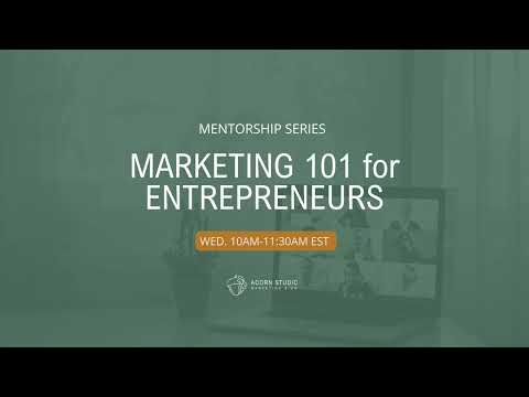 Marketing 101 for Entrepreneurs – About the program [Video]