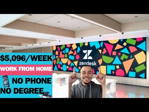 ZENDESK WILL PAY YOU $5,096/WEEK | WORK FROM HOME | REMOTE WORK FROM HOME JOBS | ONLINE JOBS [Video]
