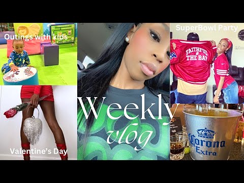 Week In my life: Working Mom Vlog: Super Bowl & valentines Shenanigans| Outings with kids| Work Days [Video]