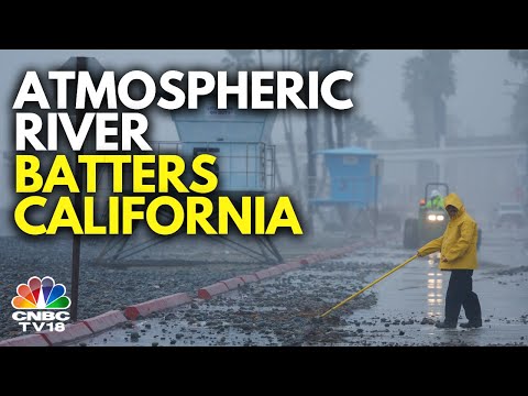 Atmospheric River Pounds California With Thunderstorms And Hail | INV18 | CNBC TV18 [Video]