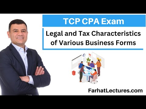 Tax and Legal Charactristics of Various Businesses. Tax Compliance and Planning TCP [Video]