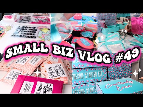 Work With Me Small Business Vlog #49 Making Freshie Molds, Shirts, Digital Designs, + Packing Orders [Video]