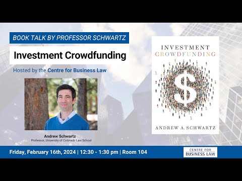 Book Talk: Investment Crowdfunding [Video]