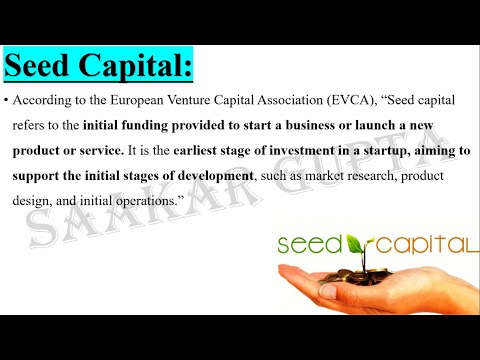 Seed Capital, What does seed capital mean, Examples of seed capital, Seed capital for startups [Video]