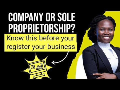 What are the benefits of registering a company or Sole proprietorship? [Video]