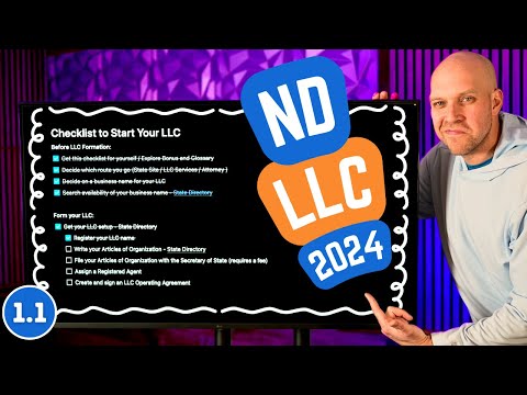 How to Start an LLC in North Dakota in 2024 (Free Checklist) [Video]