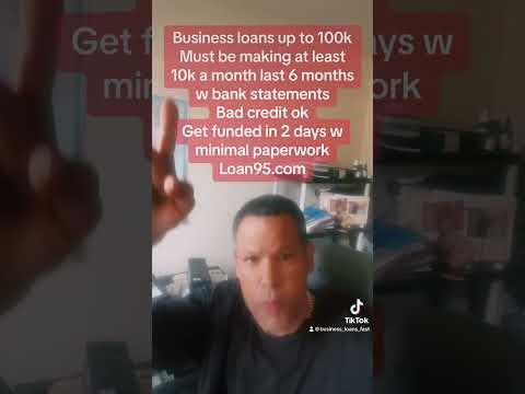 Business loan 2 days minimal paperwork bad credit ok. 8k monthly income required  [Video]