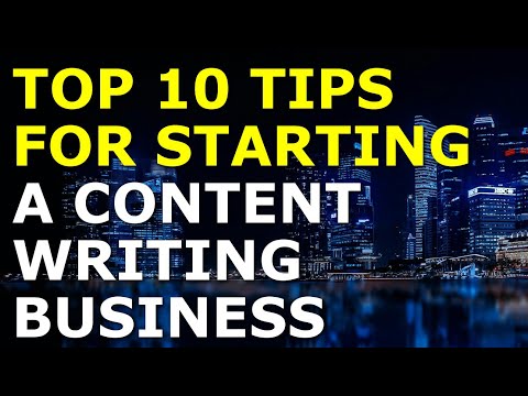 Starting a Content Writing Business Tips | Free Content Writing Business Plan Template Included [Video]