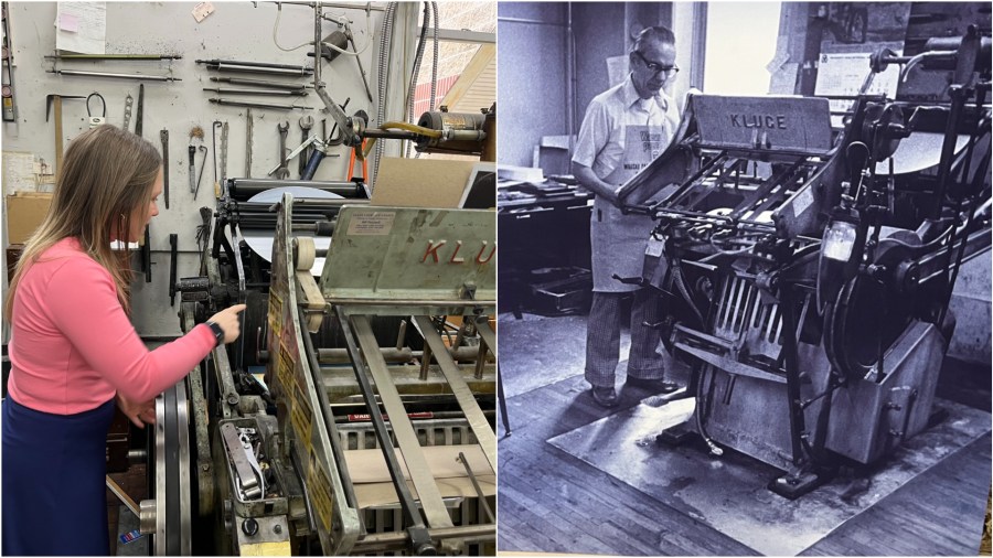 In her grandfathers footsteps: Printer continues family legacy [Video]