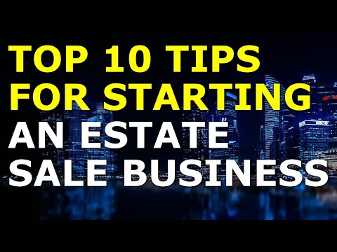 Starting an Estate Sale Business Tips | Free Estate Sale Business Plan Template Included [Video]