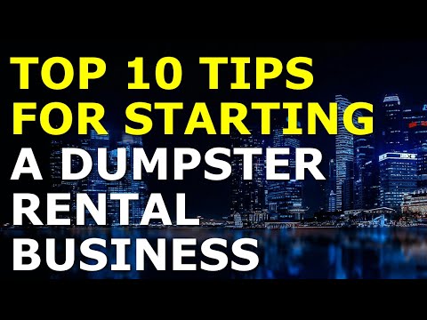Starting a Dumpster Rental Business Tips | Free Dumpster Rental Business Plan Template Included [Video]