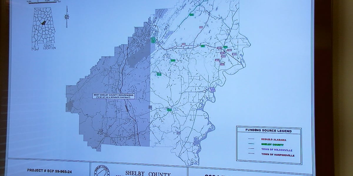 Shelby County leaders plan to resurface several county roads through 2024 [Video]
