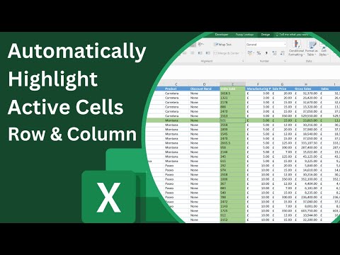 Automatically Highlight Active’s Cells Row and Column [Video]