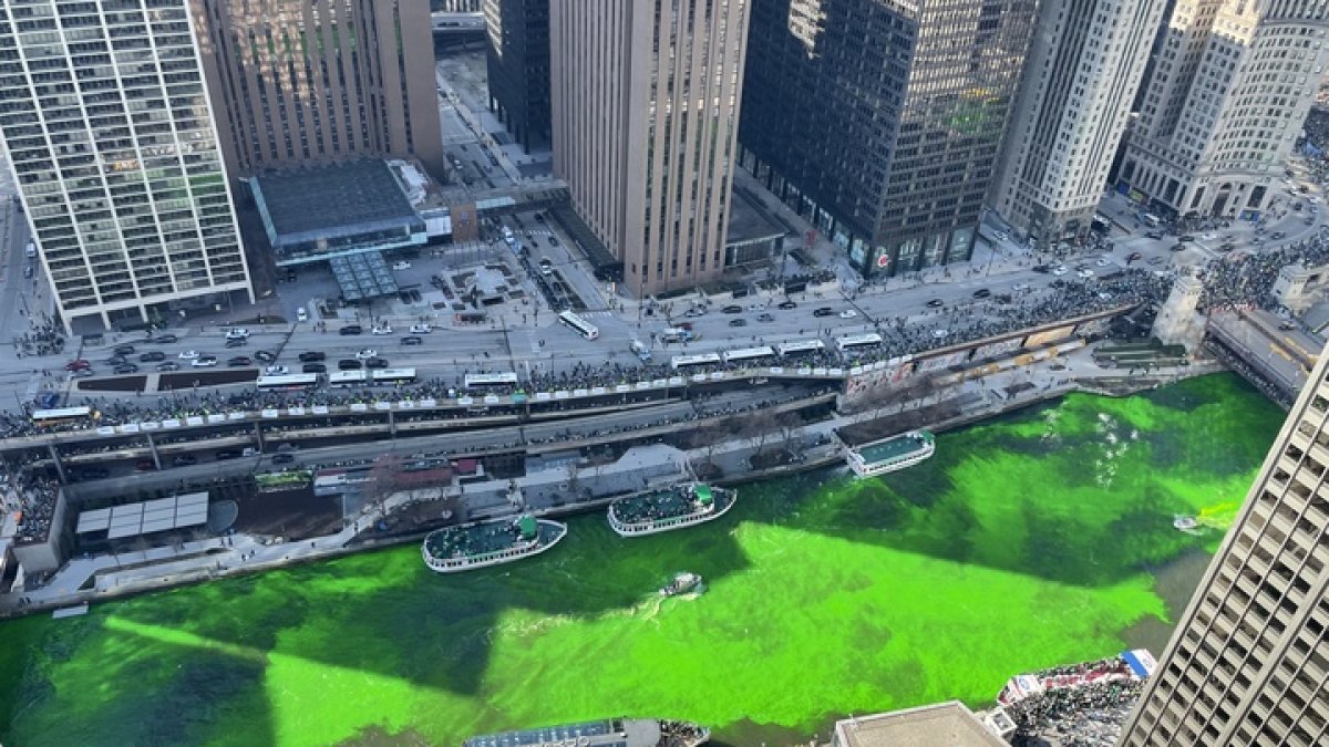 Watch the full 2024 Chicago River dye start to finish  NBC Chicago [Video]