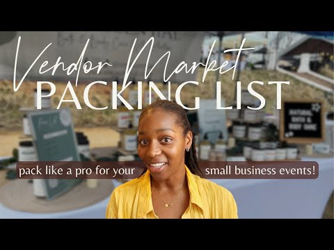 My FULL vendor market packing list: everything I bring for a successful small business pop-up [Video]