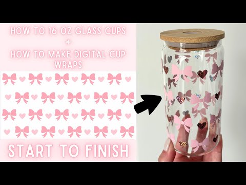 How to Make Cup Wraps for Small Business | How to Make 16 oz. Cups Beginners, How to Make Vinyl Cups [Video]