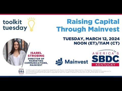 Raising Capital Through Mainvest [Video]