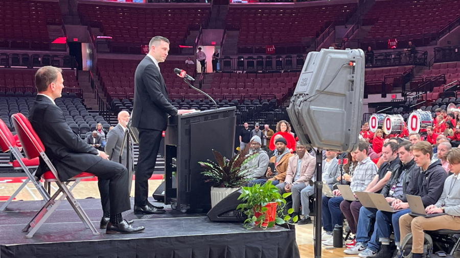 Ohio State introduces Jake Diebler as mens basketball coach [Video]