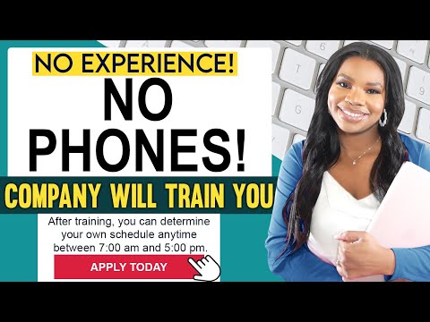 📵 Non-Phone Work From Home Job: Beginner-Friendly | Typing & Non-Voice | Flexible Schedule [Video]