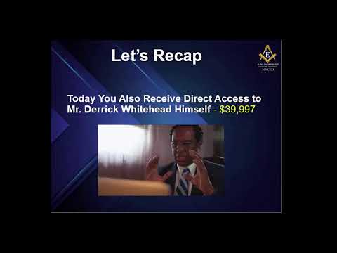 Economic Masonry Free Webinar with Derrick Whitehead [Video]