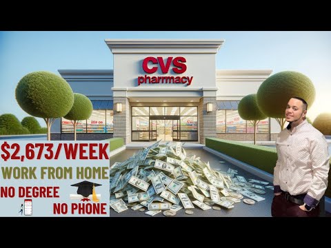 CVS WILL PAY YOU $2,673/WEEK | WORK FROM HOME | REMOTE WORK FROM HOME JOBS | ONLINE JOBS [Video]
