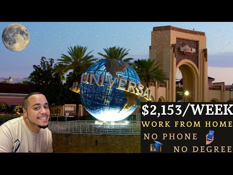 UNIVERSAL STUDIOS | $2,153/WEEK | WORK FROM HOME | REMOTE WORK FROM HOME JOBS | ONLINE JOBS [Video]