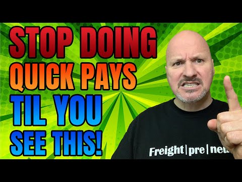 Freight Broker Training: Why Quick Pays Are Killing Your Freight Broker Credit [Special Offer] [Video]