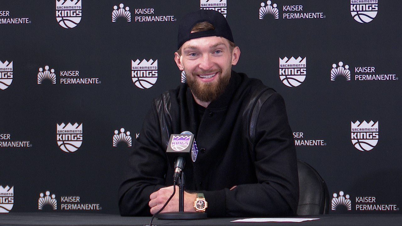 Domantas Sabonis on setting consecutive double-double mark in Kings 108-96 win over Sixers [Video]