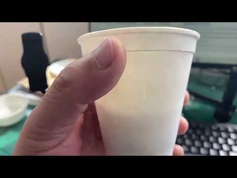 Fully degradable corn starch and bamboo powder cups  water-tight, slow、 heat transfer, super strong [Video]