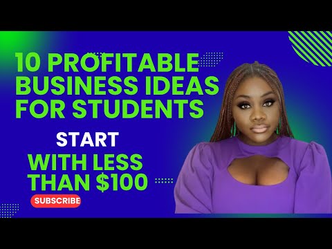 Profitable Businesses to Start with Less Than $100. Make Money as a Student [Video]