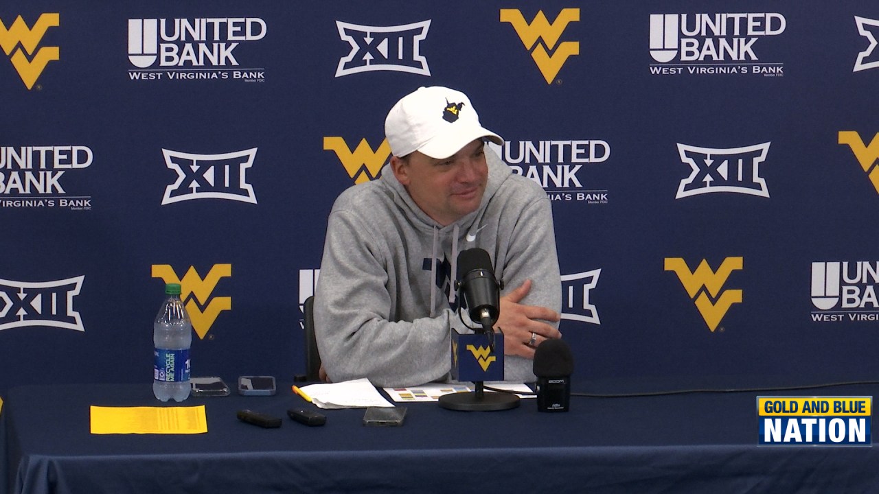 Neal Brown recaps second day of WVU spring football practice [Video]
