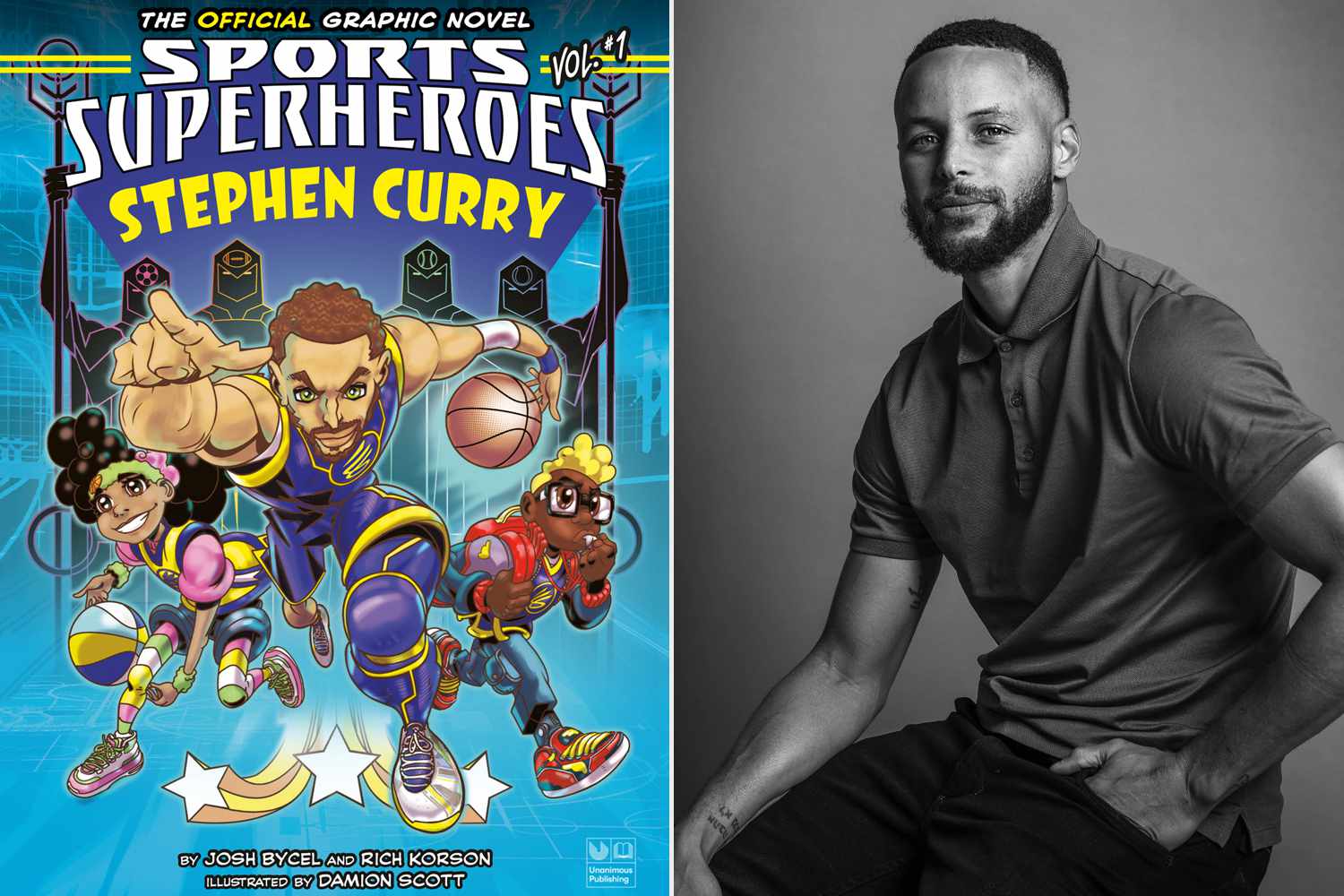 Stephen Curry Reveals Cover of New ‘Sports Superheroes’ Graphic Novel Series [Video]