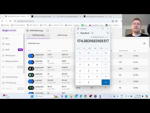 Passive income with XRPL AMM, how it works. 14% per month on xpmarket.com my review after first day. [Video]
