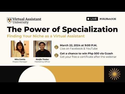 [FREE WEBINAR] The Power of Specialization [Video]