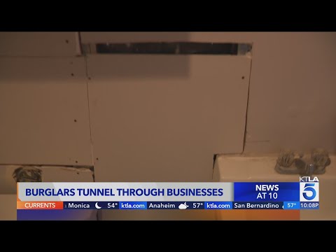 Burglars tunnel through businesses in SoCal [Video]