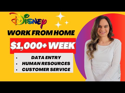 DISNEY, Data Entry, +More Remote Work From Home Jobs Hiring NOW In 2024! Make $1,000+ A Week [Video]
