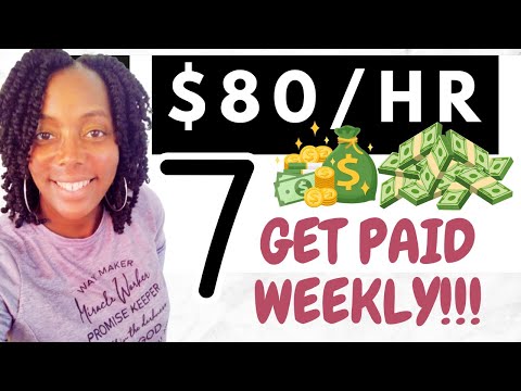 7 Daily Pay Work from Home Jobs 2024 [Video]