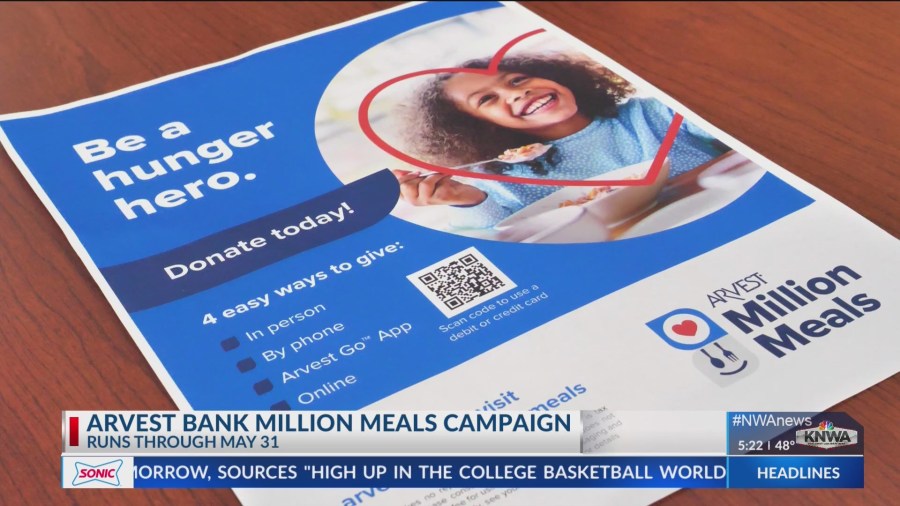 Arvest raising money for food insecurity in Million Meals campaign [Video]