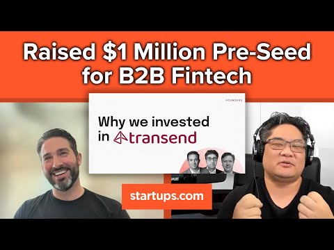 Raising $1 Million PRE-SEED for a B2B Fintech – Matt Lekawa | Transend Financial – Startups.com [Video]