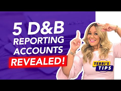 5 D&B Reporting Accounts Revealed! Build Business Credit! Business Tradelines! Tier 1 & 2 Accounts! [Video]