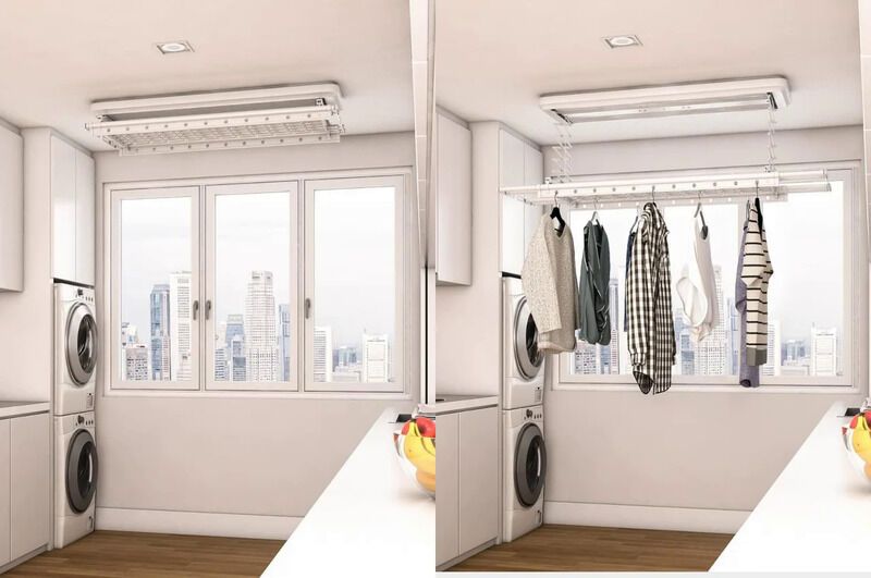 Ceiling-Mounted Laundry Racks : goodliving [Video]