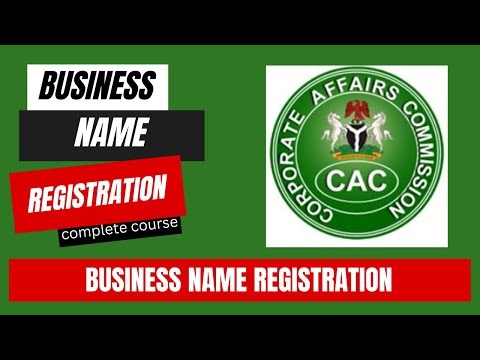 Register your business with CAC in Nigeria | Business name registration Video 07