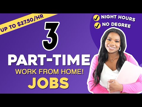 Top 3 Part-Time Work From Home Jobs Hiring Now | Earn Up to $27.50 per Hour! [Video]