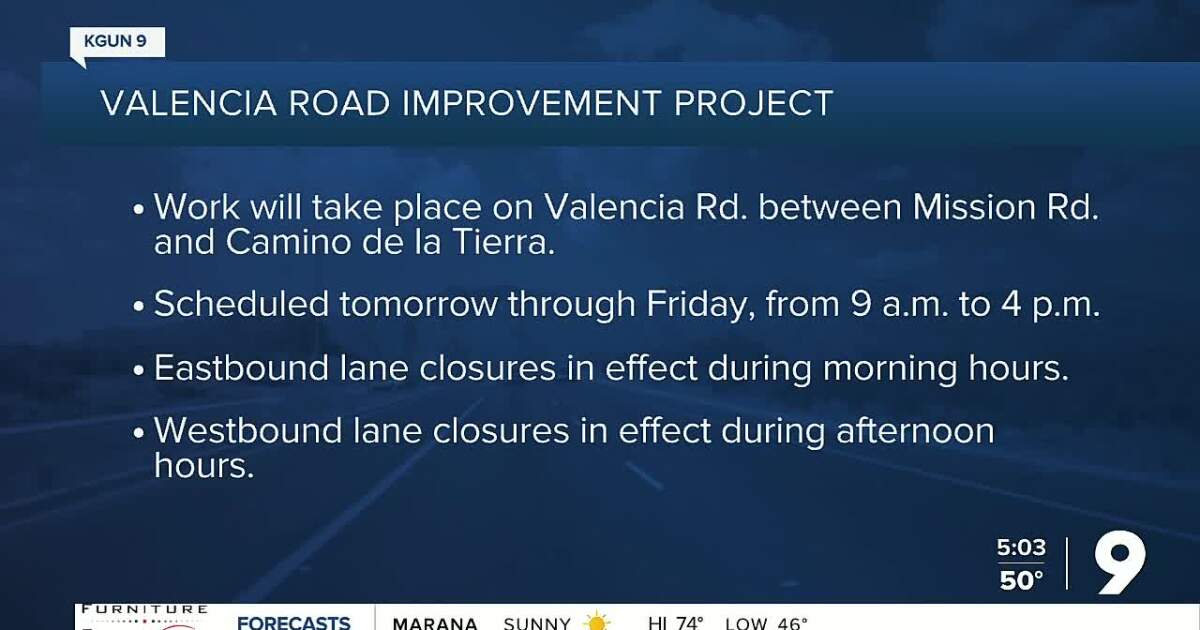 Valencia Road improvement project begins Tuesday [Video]