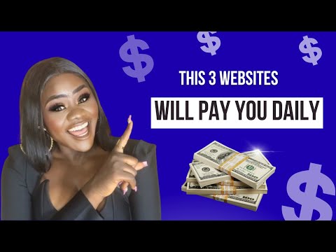 Need Money Today? These websites Pay Daily. Money making Tips [Video]